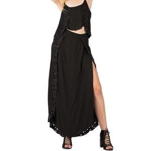 CLEOBELLA ,Yazmeen Maxi Skirt, Size S, Hand Beaded